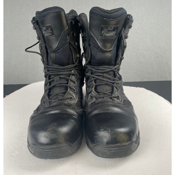 Thorogood BBP Waterproof Side-Zip Men\'s size 11 M Black Leather Tactical Boots main image 9